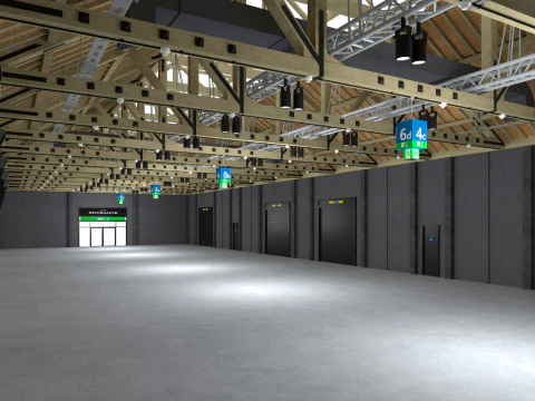Exhibition Hall 33 3D Model