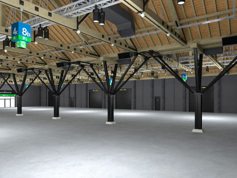 Exhibition Hall 33 3D Model