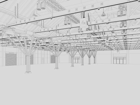 Exhibition Hall 33 3D Model