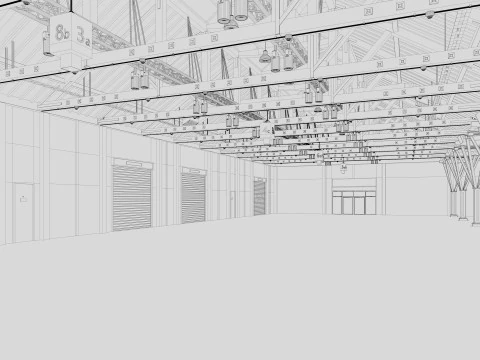 Exhibition Hall 33 3D Model