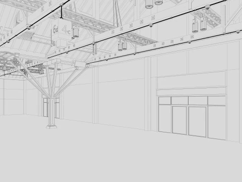 Exhibition Hall 33 3D Model