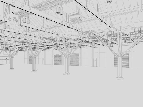 Exhibition Hall 33 3D Model