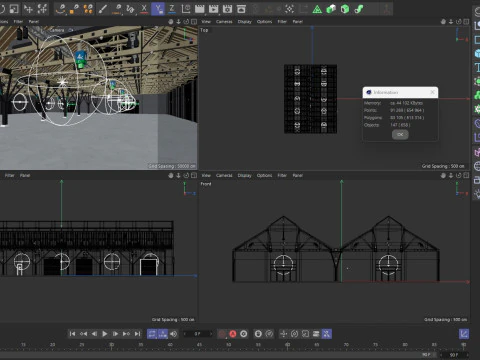 Exhibition Hall 33 3D Model