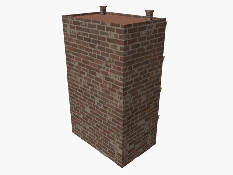Cartoon Building 5 Low-poly 3D Model