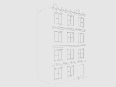 Cartoon Building 5 Low-poly 3D Model
