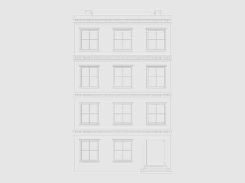 Cartoon Building 5 Low-poly 3D Model