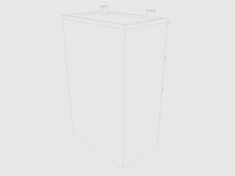 Cartoon Building 5 Low-poly 3D Model