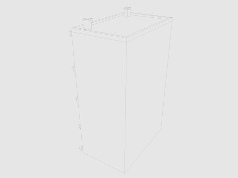 Cartoon Building 5 Low-poly 3D Model