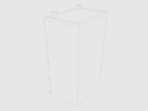 Cartoon Building 5 Low-poly 3D Model