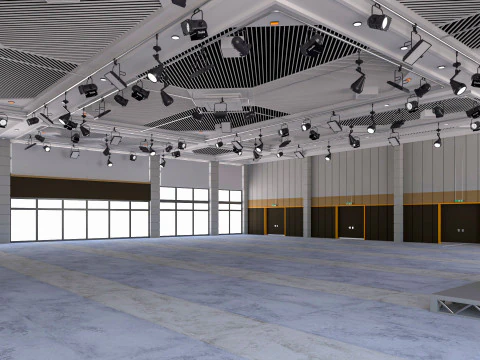 Fair Exhibition Hall 3D Model