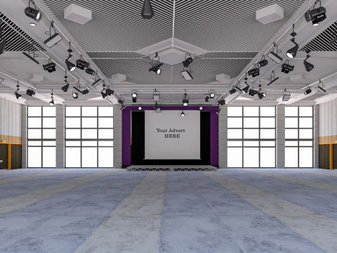 Fair Exhibition Hall 3D Model
