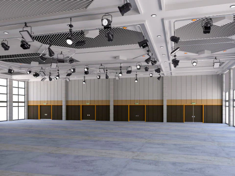 Fair Exhibition Hall 3D Model
