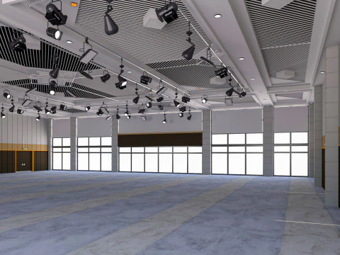 Fair Exhibition Hall 3D Model