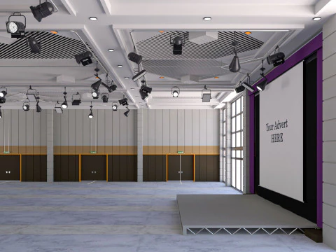 Fair Exhibition Hall 3D Model