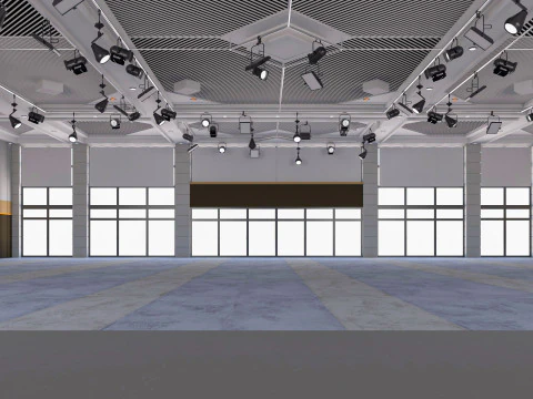 Fair Exhibition Hall 3D Model