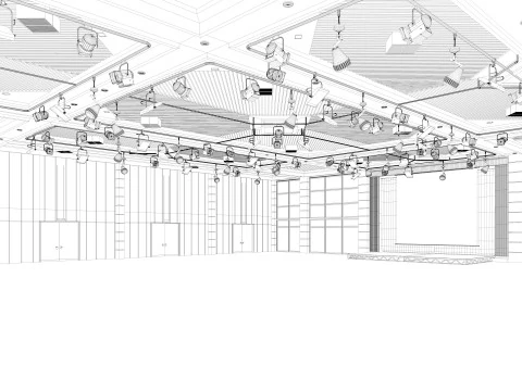 Fair Exhibition Hall 3D Model