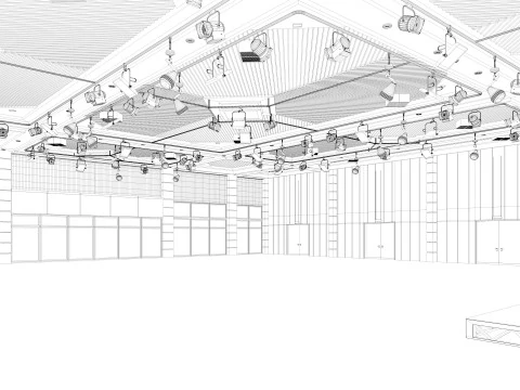 Fair Exhibition Hall 3D Model