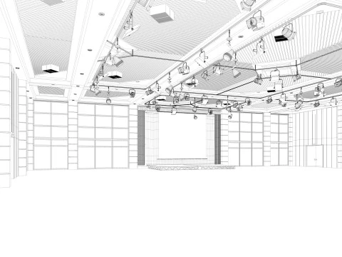 Fair Exhibition Hall 3D Model