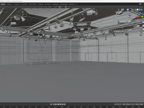 Fair Exhibition Hall 3D Model