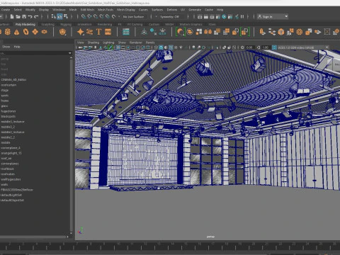 Fair Exhibition Hall 3D Model
