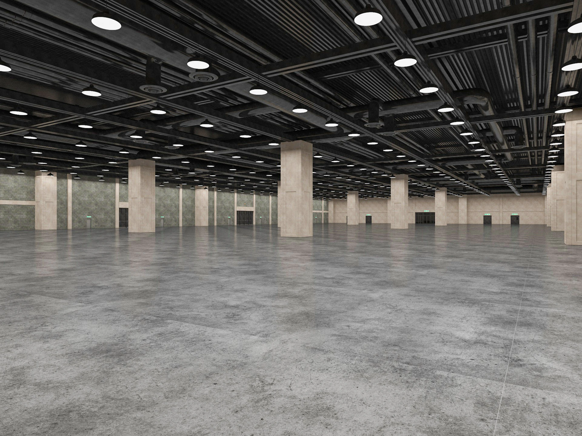 Fair Exposition Center 3D Model .c4d .max .obj .3ds .fbx .stl .blend 