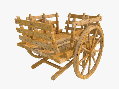 Farm Scene Low-poly 3D Model
