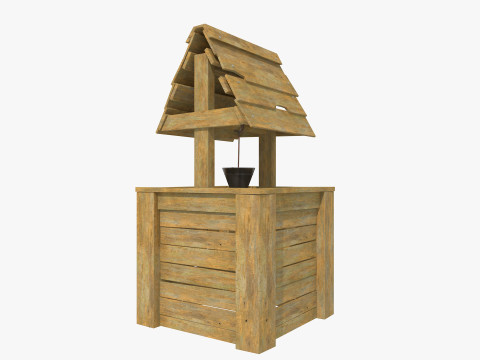 Farm Scene Low-poly 3D Model
