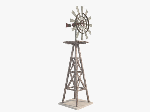 Farm Scene Low-poly 3D Model