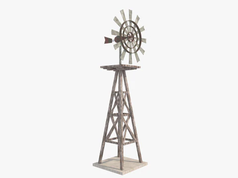 Farm Scene Low-poly 3D Model