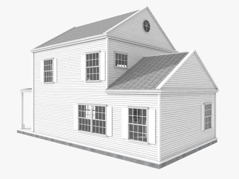 Five House Collection 3D Model