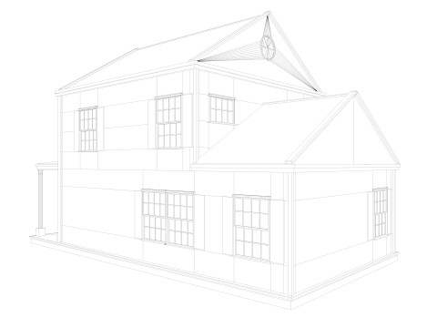 Five House Collection 3D Model