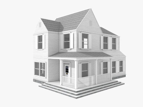 Five House Collection 3D Model