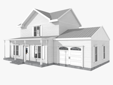 Five House Collection 3D Model