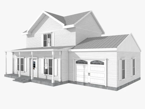 Five House Collection 3D Model