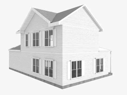 Five House Collection 3D Model