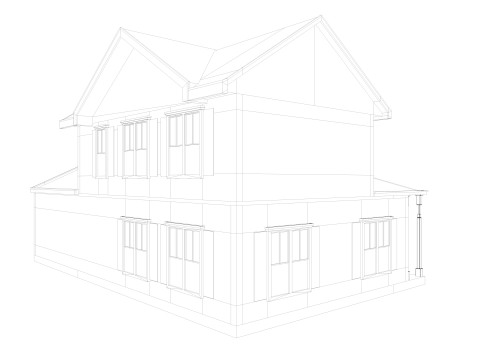 Five House Collection 3D Model