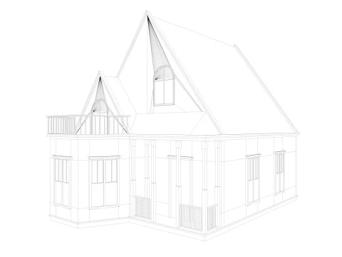 Five House Collection 3D Model