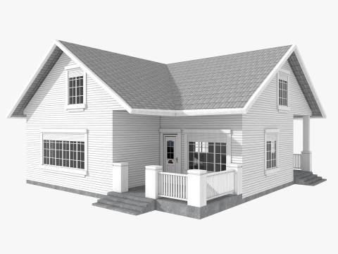 Five House Collection 3D Model