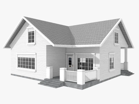 Five House Collection 3D Model