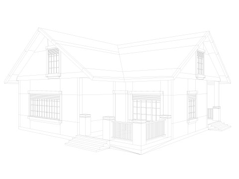 Five House Collection 3D Model