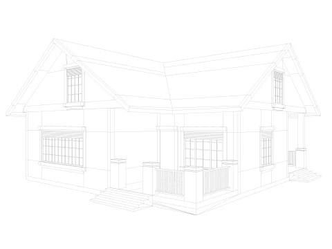 Five House Collection 3D Model