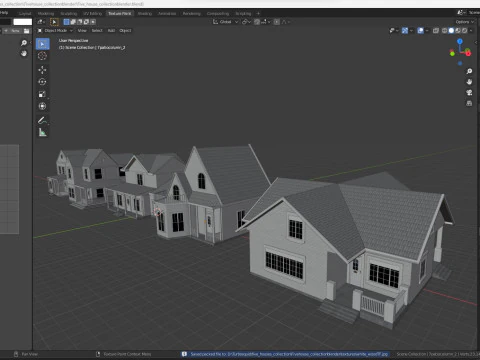 Five House Collection 3D Model