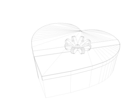 Gift Boxes Low-poly 3D Модель
