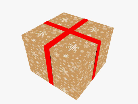 Gift Boxes Low-poly 3D Модель