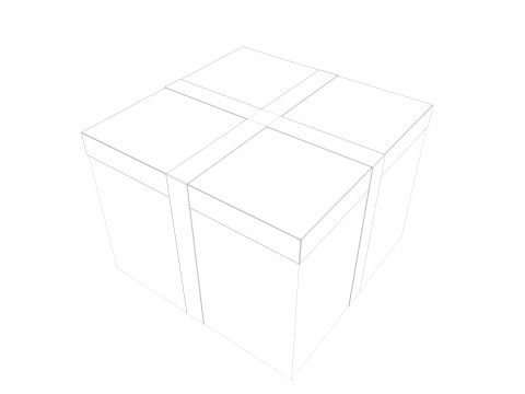 Gift Boxes Low-poly 3D Модель