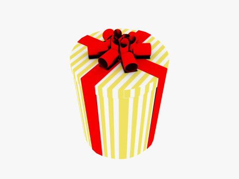 Gift Boxes Low-poly 3D Модель