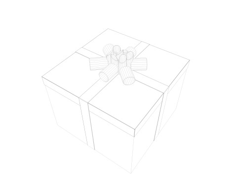 Gift Boxes Low-poly 3D Модель