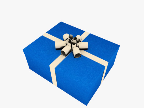 Gift Boxes Low-poly 3D Модель
