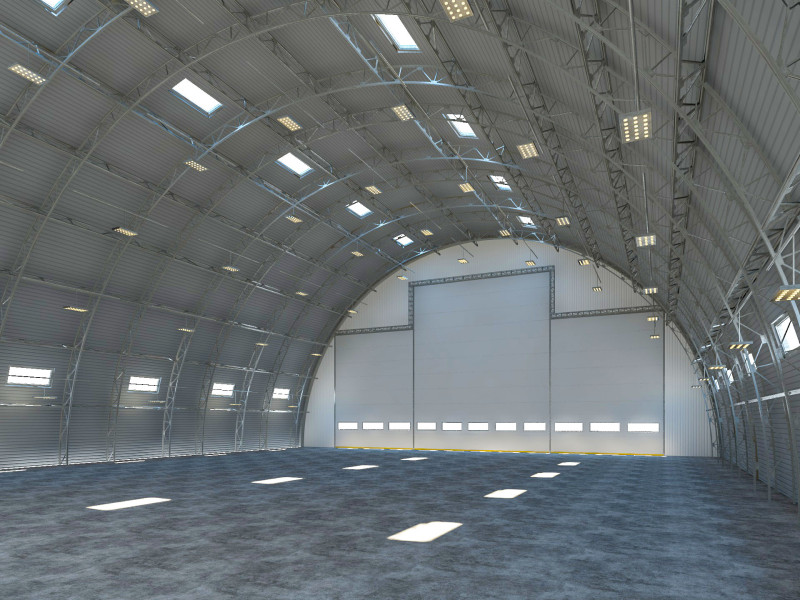 Hangar Model 3D .c4d .max .obj .3ds .fbx .stl .blend 