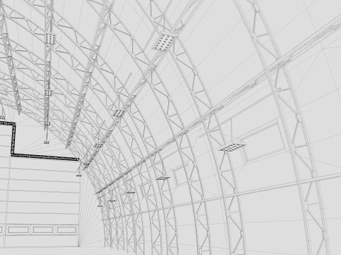 Hangar 3D Modell